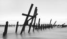 The old sea defences, Happisburgh